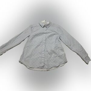 Never worn! Valentine’s heart button up long sleeve pinstripe shirt from H&M ❤️